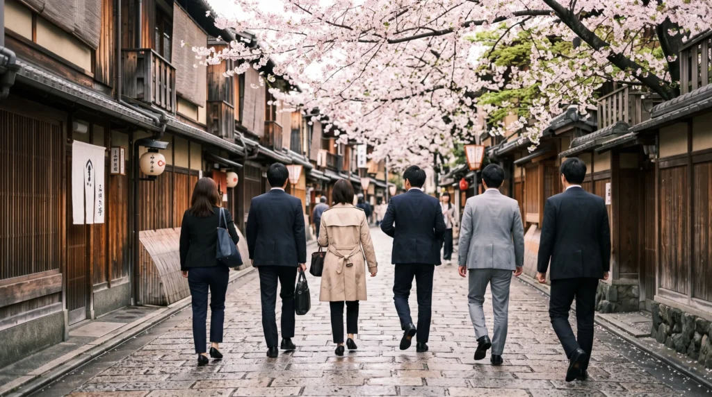 A software company’s leadership offsite in Japan